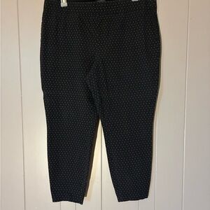 Talbots Men's Black and White Polka Dot Dress Pants